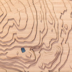 kimberley bc topographic wood map closeup