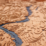 okanagan lake custom topographic map depth