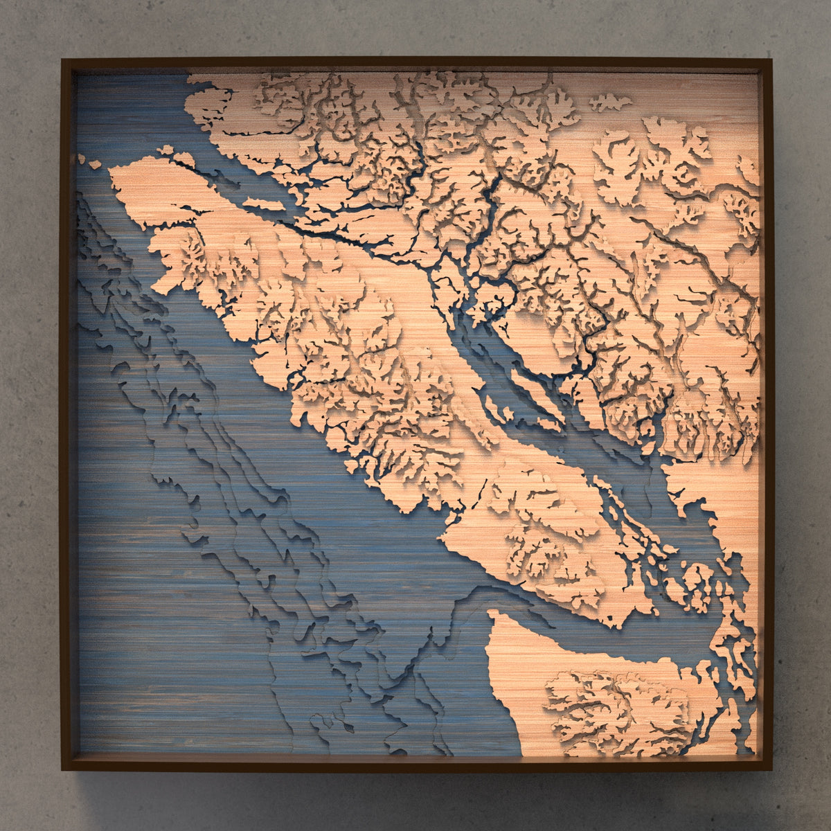 Custom Topography Wood Art, Farm Map, Mountain Map, Custom Contour Map,  Volcano Contour Map, Custom Home Decor -  Canada