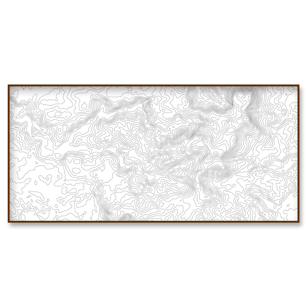 custom location topographic map landscape 30x15