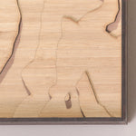 kimberley bc topographic wood map corner detail