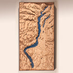 okanagan lake custom topographic map full