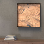 whistler blackcomb topographic wood map styled