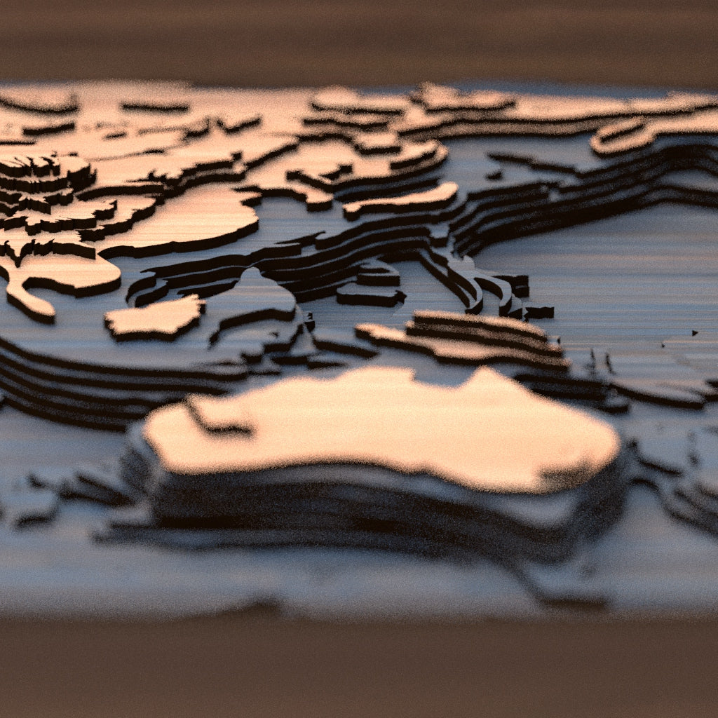 world topographic wood map detail